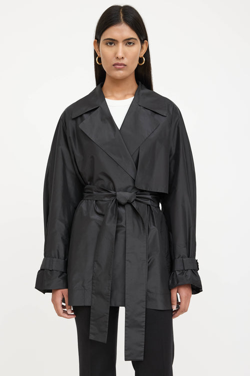 The Row Silk Belted Trench Coat