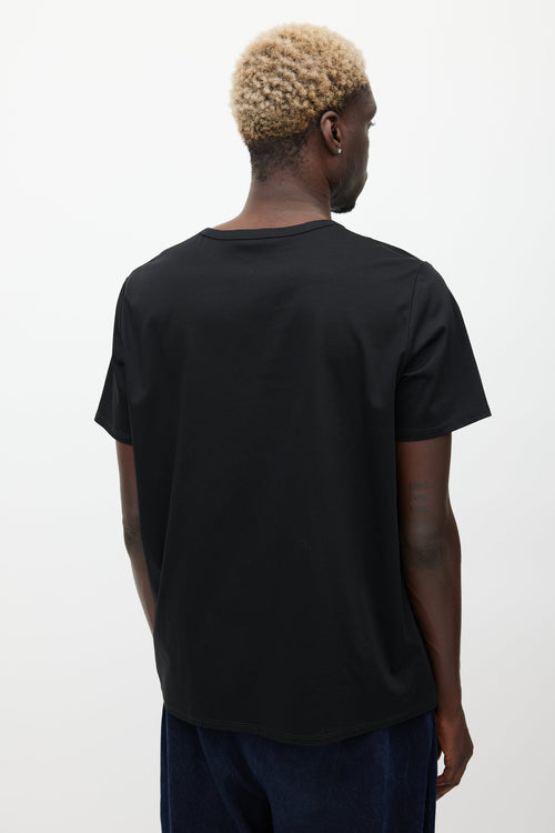 The Row Black Boxy T-Shirt