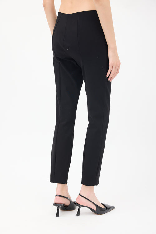 The Row Black Cotton & Nylon Soroc Pintuck Trouser