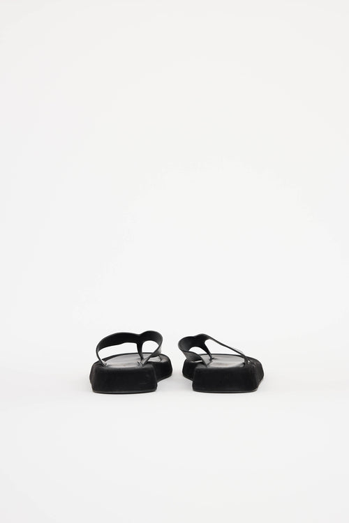 The Row Leather & Suede Ginza Sandal