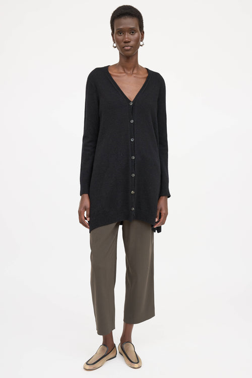 The Row Button Down Long Cardigan