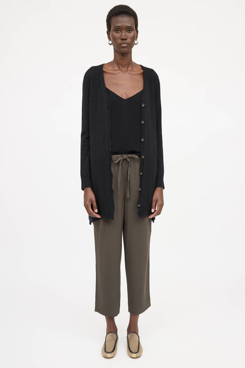 The Row Button Down Long Cardigan