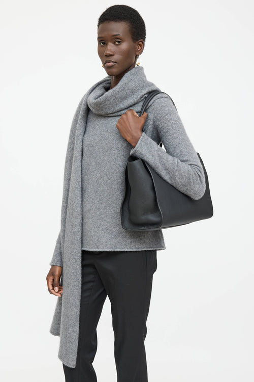 The Row Leather Mario 14 Tote Bag