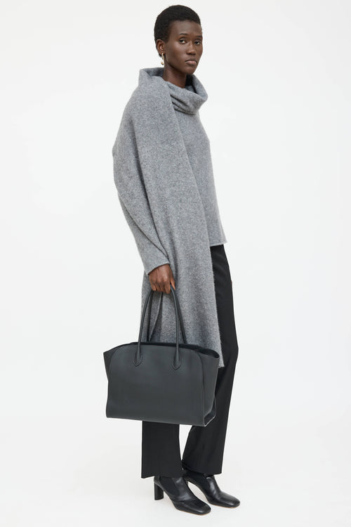 The Row Leather Mario 14 Tote Bag
