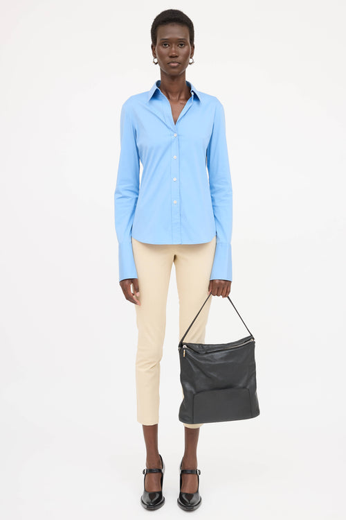 The Row Leather Shoulder Bag