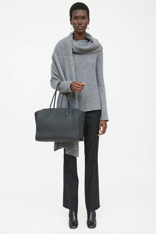 The Row Leather Mario 14 Tote Bag