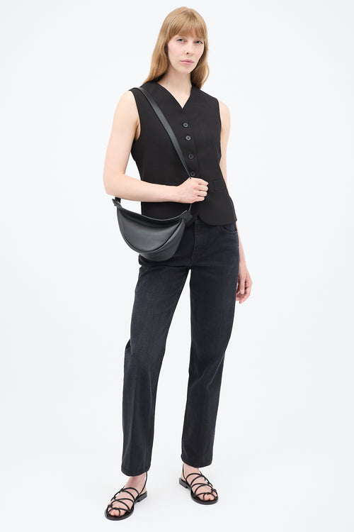 Leather Small Slouchy Banana Bag