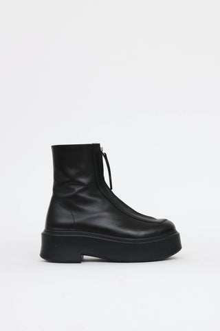 The Row Zipped Ankle Boot