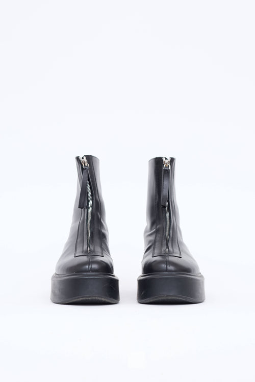 The Row Zipped Ankle Boot