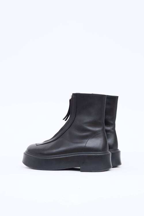 The Row Zipped Ankle Boot