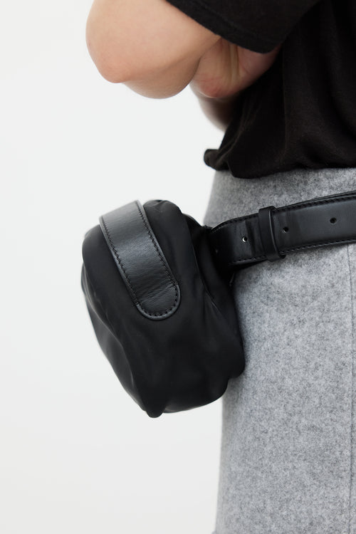 The Row Black Nylon Belt Bag