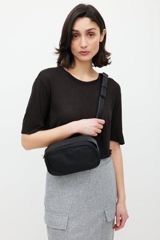 The Row Black Nylon Belt Bag
