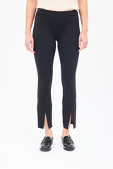 The Row Black Nylon Thilde Slit Leggings