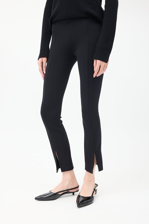 The Row Black Nylon Thilde Split Legging