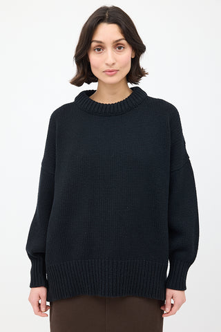 The Row Black Knit Ophelia Sweater