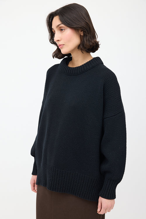 The Row Black Knit Ophelia Sweater