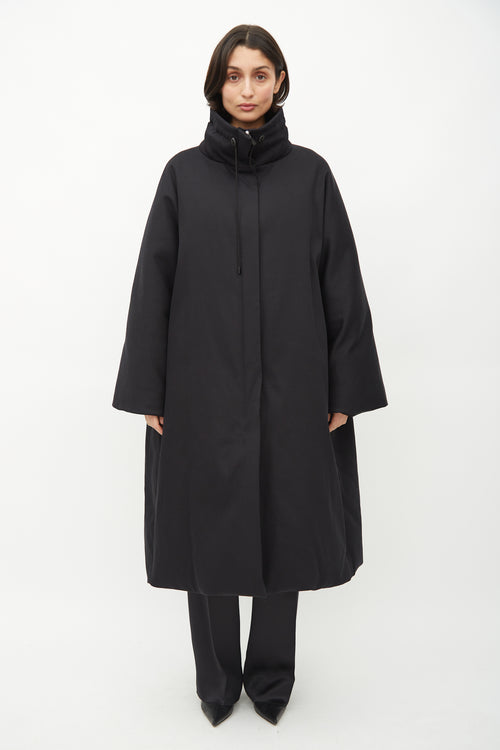 The Row Black Reka Down Filled Coat