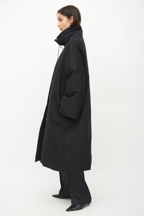 The Row Black Reka Down Filled Coat