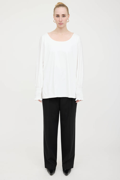 The Row Wool Pleated Trouser