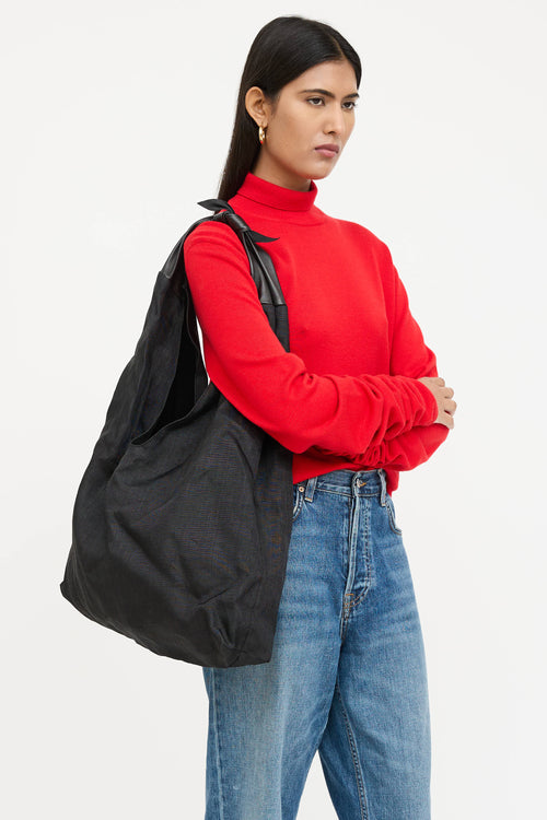 The Row Woven Bindle Shoulder Bag