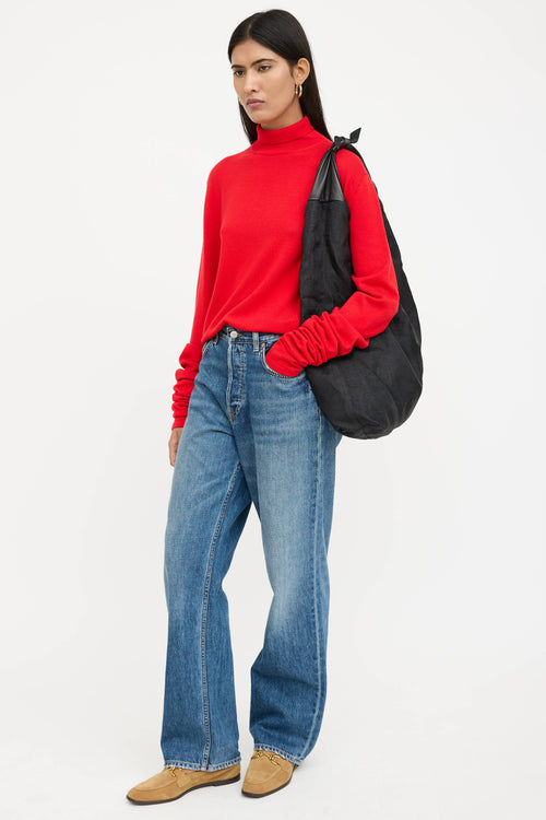 The Row Woven Bindle Shoulder Bag