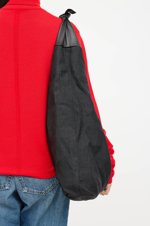 The Row Woven Bindle Shoulder Bag