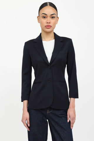Wool Single Breasted Blazer