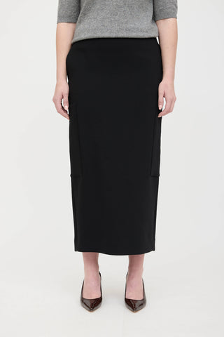 The Row Wool Two Pocket Skirt