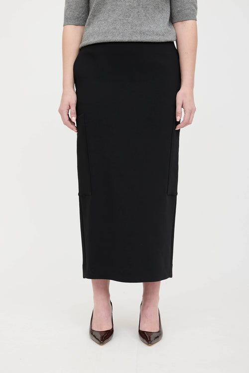 The Row Wool Two Pocket Skirt