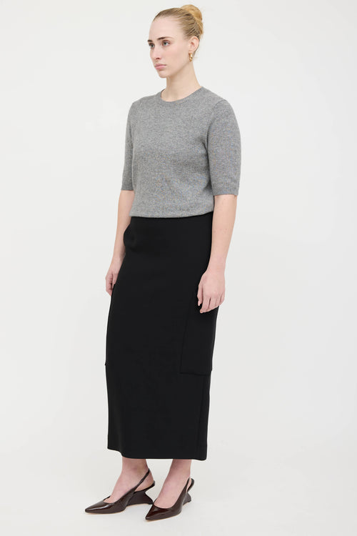 The Row Wool Two Pocket Skirt