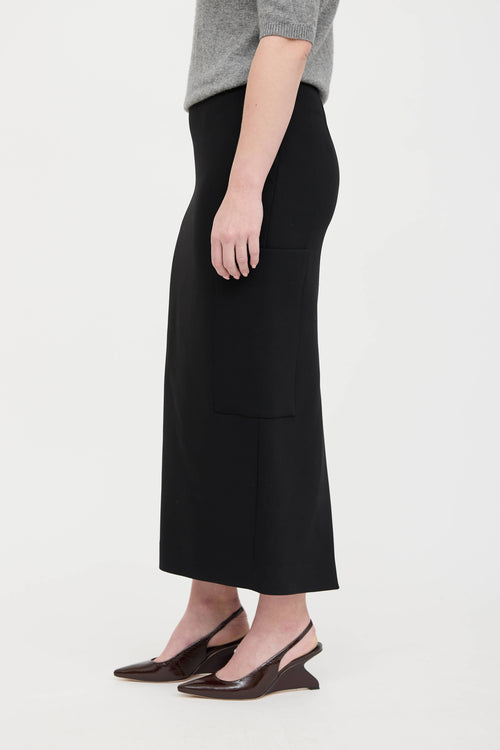 The Row Wool Two Pocket Skirt