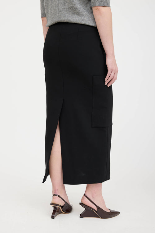 The Row Wool Two Pocket Skirt