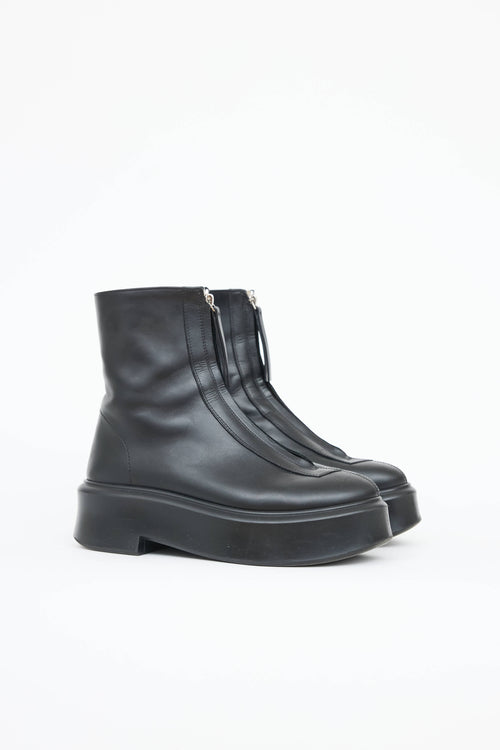 The Row Zip Ankle Boot