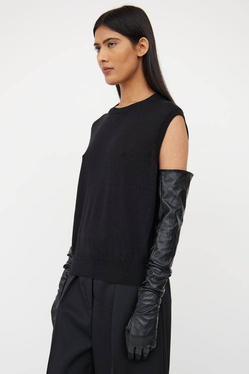 Black Cashmere Belham Knit Top