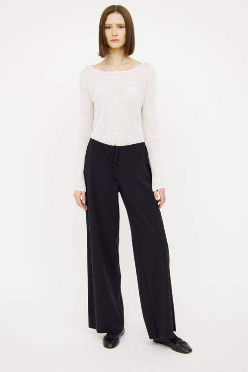 Black Wide Leg Trouser