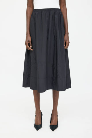 The Row Nylon Elastic Midi Skirt