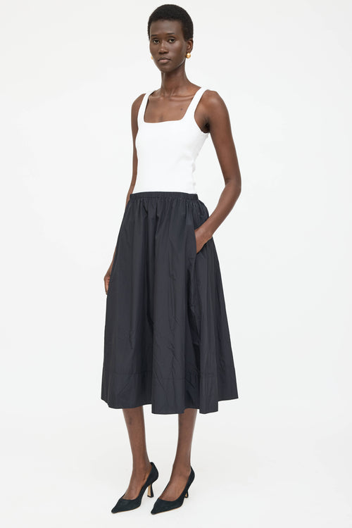 The Row Nylon Elastic Midi Skirt