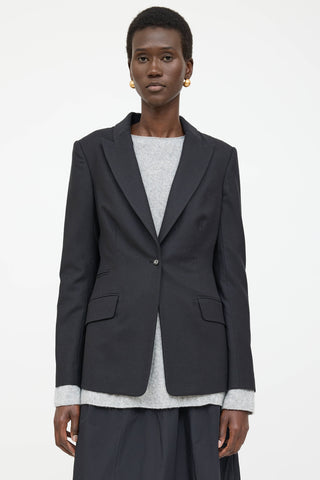 The Row Wool Peak Lapel Blazer