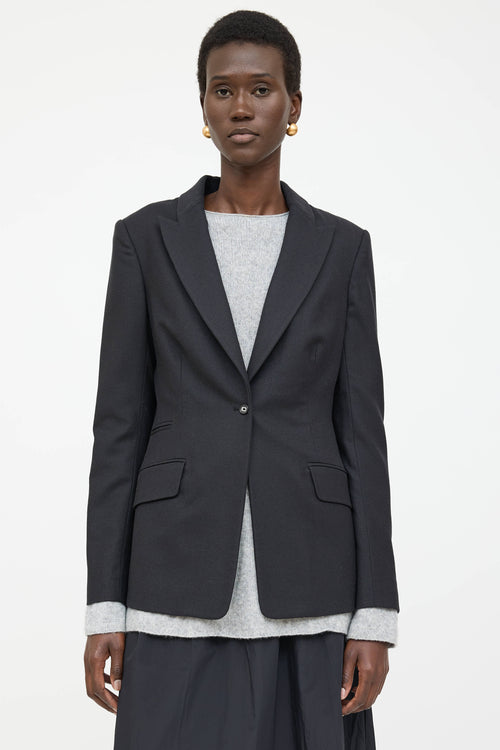 The Row Wool Peak Lapel Blazer
