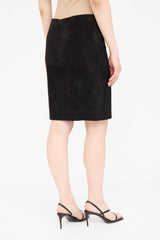 The Row Suede Midi Skirt