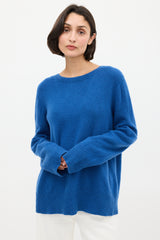 The Row Blue Wool & Cashmere Sweater
