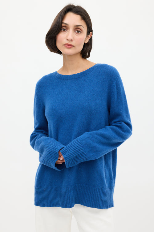 The Row Blue Wool & Cashmere Sweater