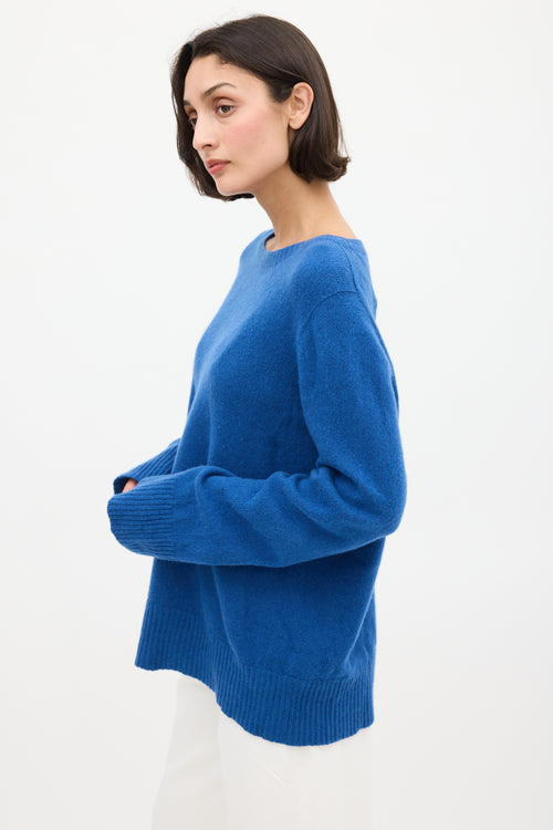 The Row Blue Wool & Cashmere Sweater
