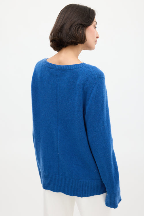 The Row Blue Wool & Cashmere Sweater