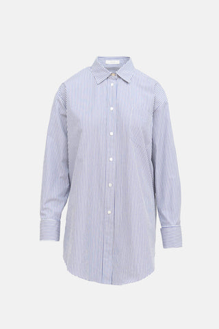 The Row Striped Ment Poplin Shirt