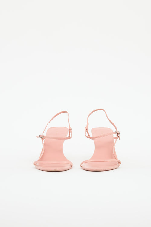 The Row Leather Bare Heeled Sandal