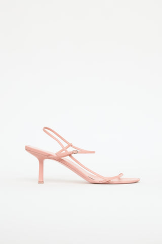 The Row Leather Bare Heeled Sandal