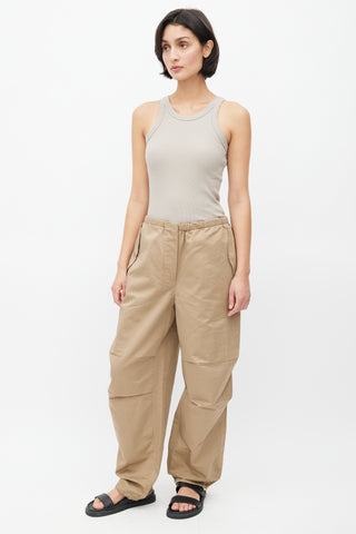 The Row Brown Antica Drawstring Trouser