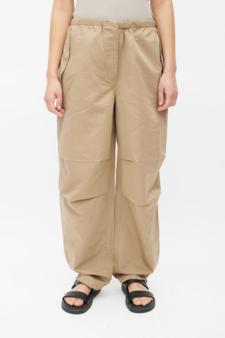 The Row Brown Antica Drawstring Trouser