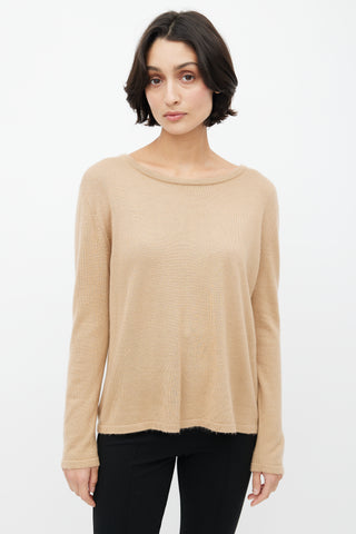 The Row Brown Knit Sweater